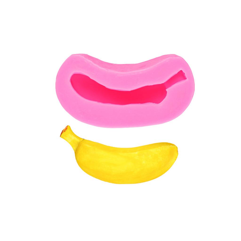 Banane Silikon Schokoladenform Lebensmittelecht Silikon Fondantform Zum Herstellen von Süßigkeiten Dessert Schokolade Gelee Kuchen Backwerkzeug