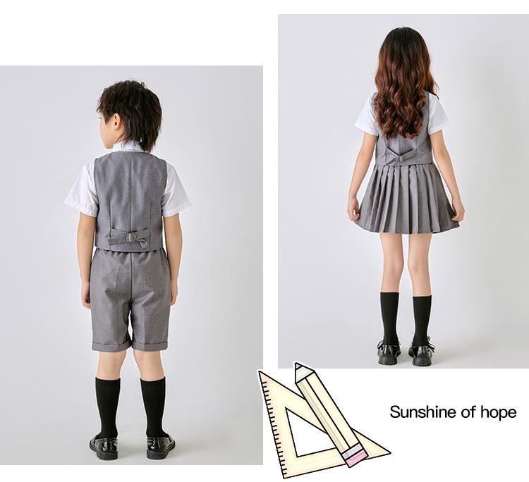 British Style School Uniform for Children's Chorus, Poetry Recitation, and Kindergarten Graduation