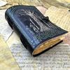 Gift Tree Leather Journal Leather Notebook Sketchbook DND Journal Gift for Her Gift for Him Gifts for Mom | 200 Deckle Paper