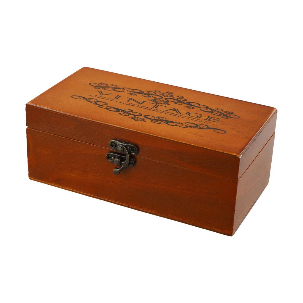 Storage Box Jewelry Sundries S/M/L Vintage Wood Color 1pc