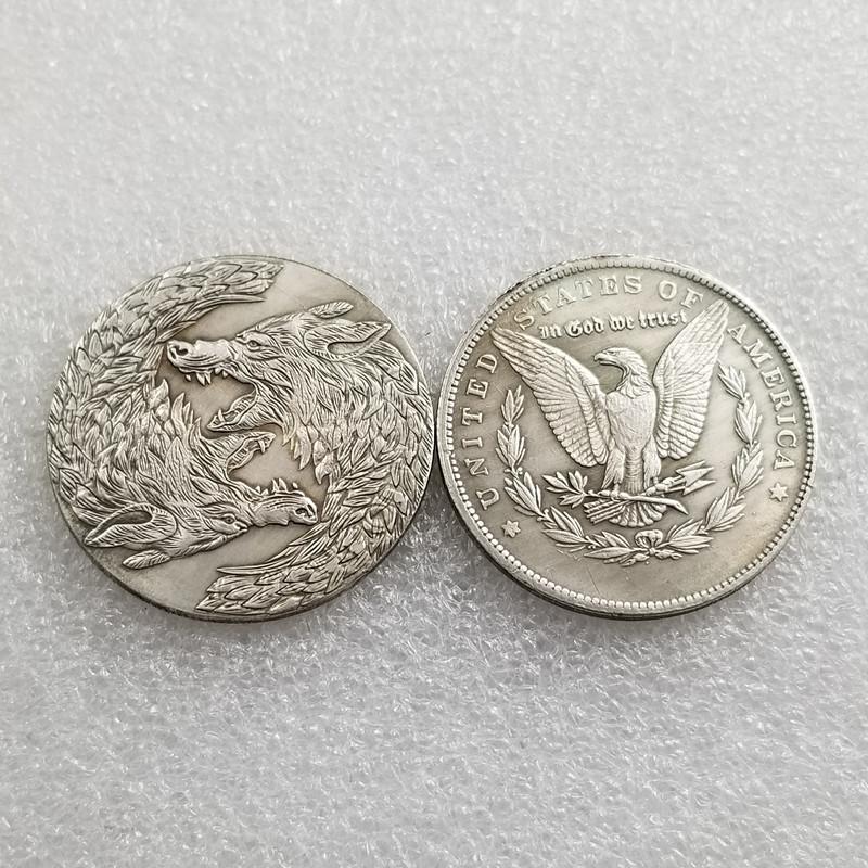Obdachlosen-Gedenkmedaille, Gebrauchte Silberdollar, Antike Handwerkskunst
