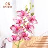 Artificial Butterfly Orchid Flower Bunch Fake Phalaenopsis Wedding Party Decor