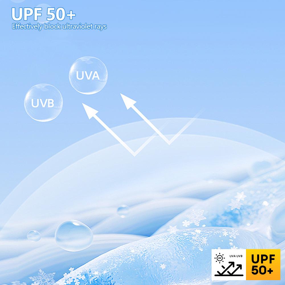UPF50+ Summer 3D Women UV Protection Neck Scarf Ice Silk Face Mask Sun Proof Sunscreen Dustproof for Outdoor Sports Cycling