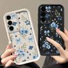 S26 Ultra Case Blueberry Bowknots Floral Cover For Samsung Galaxy S25 S24 Ultra S23 Plus S22 S21 FE A54 A15 A35 A55 A16 A26 A36 A56 A17 A37 A57 5G