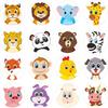 500Pcs/Roll Cartoon Animal Reward Stickers 2.5cm/1.0in Diy Decor Perfect For Learning Games Notebook Pad Fridge Gift Seal Labels