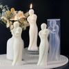 Large 3D Mother and Child Silicone Candle Mold Carving Art Aromatherapy Plaster Home Decoration Mold Mother's Day Gift