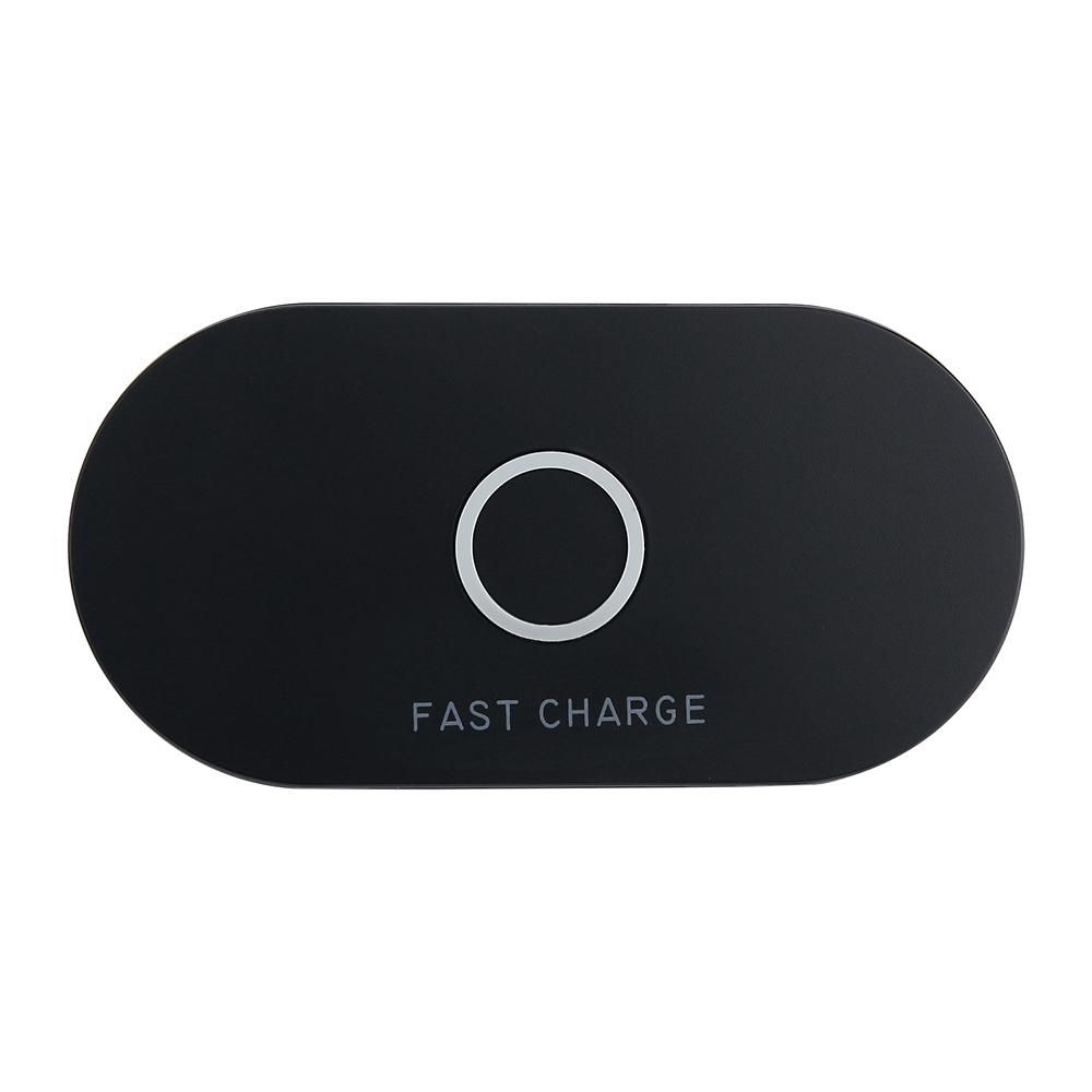 Q100 Wireless Charger Fast Charger Plate Qi Wireless Charging Pad Breathing LED for iPhone X 8