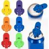 6 Pcs Manual Can Openers Manual Easy Can Opener for Family Drinks Protector Opener Drink Shield Plastic Tinned Can Tab Openers for Pop Beer Soda Cans