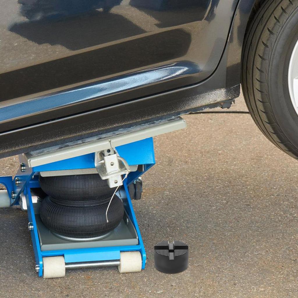 YARDWE Universal Jack Stand Pad, Load Capacity Reinforced Rubber Lift Pad Car Floor Jack Extension Adapter Multi-Purpose Lower Support Parts