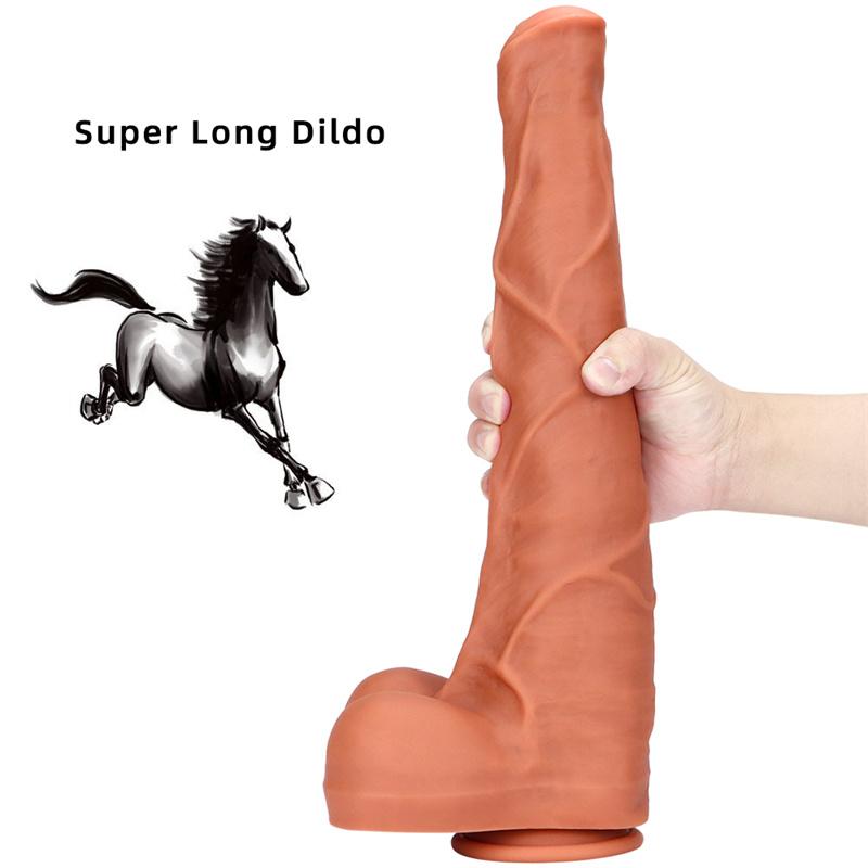 Female Silicone Simulation Dildo Large Rough Stallion Product Orgasm Masturbation Device Fake Penis Sex Toys