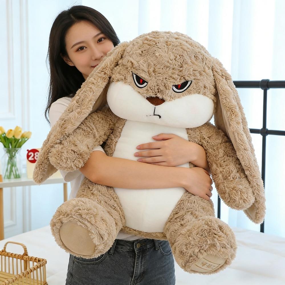 

30/38cm Large Size Angry Rabbit Plush Toy Cute Animal Plushie Doll Kawaii Stuffed Soft Toys Model Room Decor Birthday Gifts 30cm коричневый