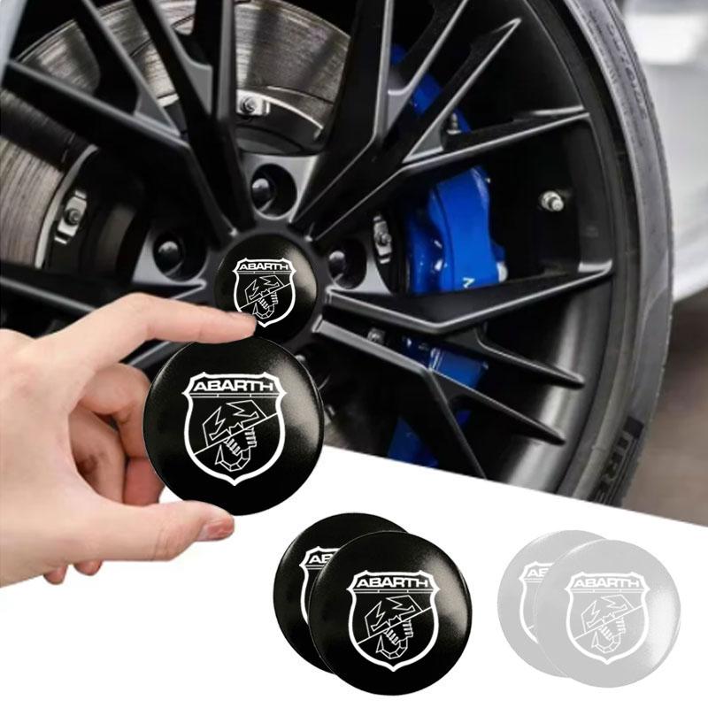 Adesivi Decalcomanie Emblema Tappo Coprimozzo Ruota Auto Per abarth 695 595 500 500c 500s competizione 124 Spider PUNTO adesivi decorazione auto