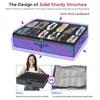 1/2 Pcs Collapsible Non-Woven Shoe Storage Box Transparent Shoe Organizer Bag Shoes Closet Storage Container with Compartments