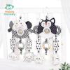 Happy Monkey Black & White Baby Rattle and Stroller Wind Chime