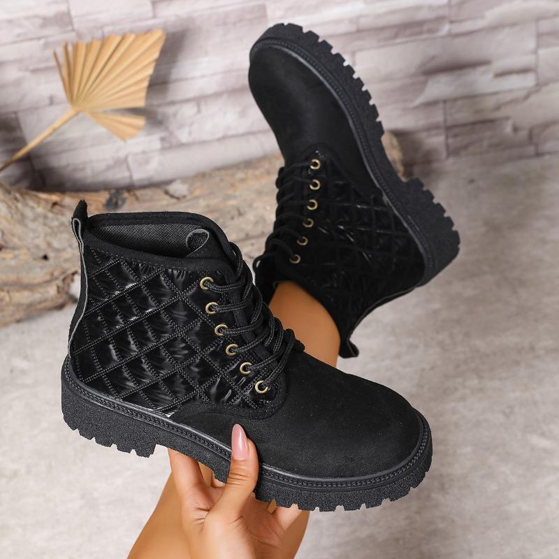 Fashion 2025 New Fashion Style Plus Size Platform Boots Women Spring Autumn High Quality Ankle Boots for Woman Solid Color Boots Lady
