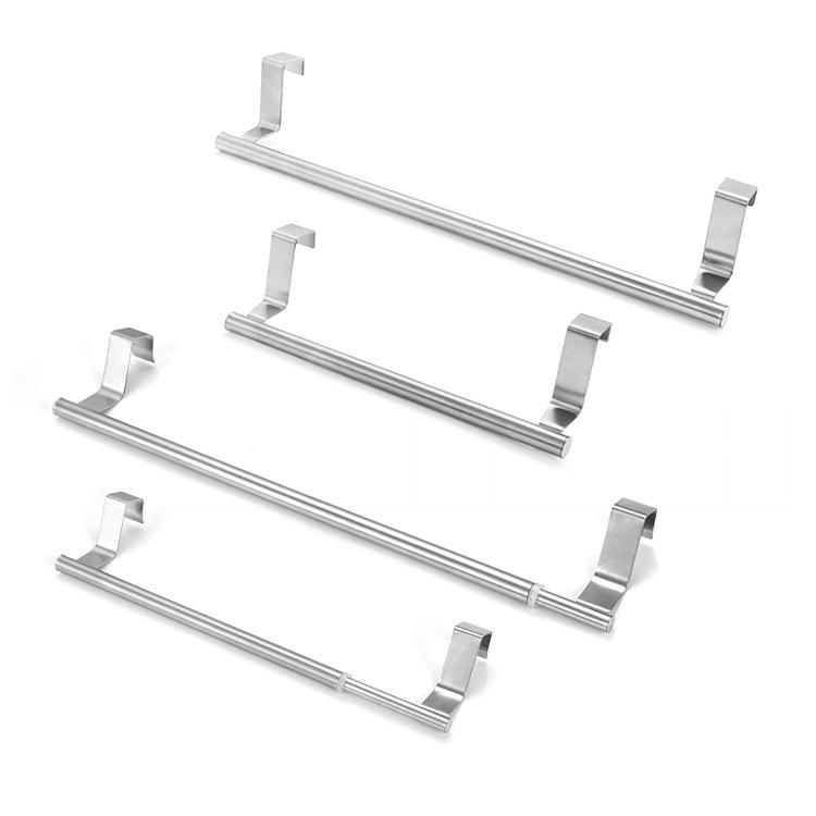 Adjustable Stainless Steel Double Towel Rack and Shelf