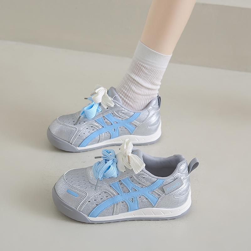 Ugly Cute Hollow Breathable Ballet Training Shoes Women's 2025 New Retro Color Matching Versatile Casual Sports Forrest Gump Shoes