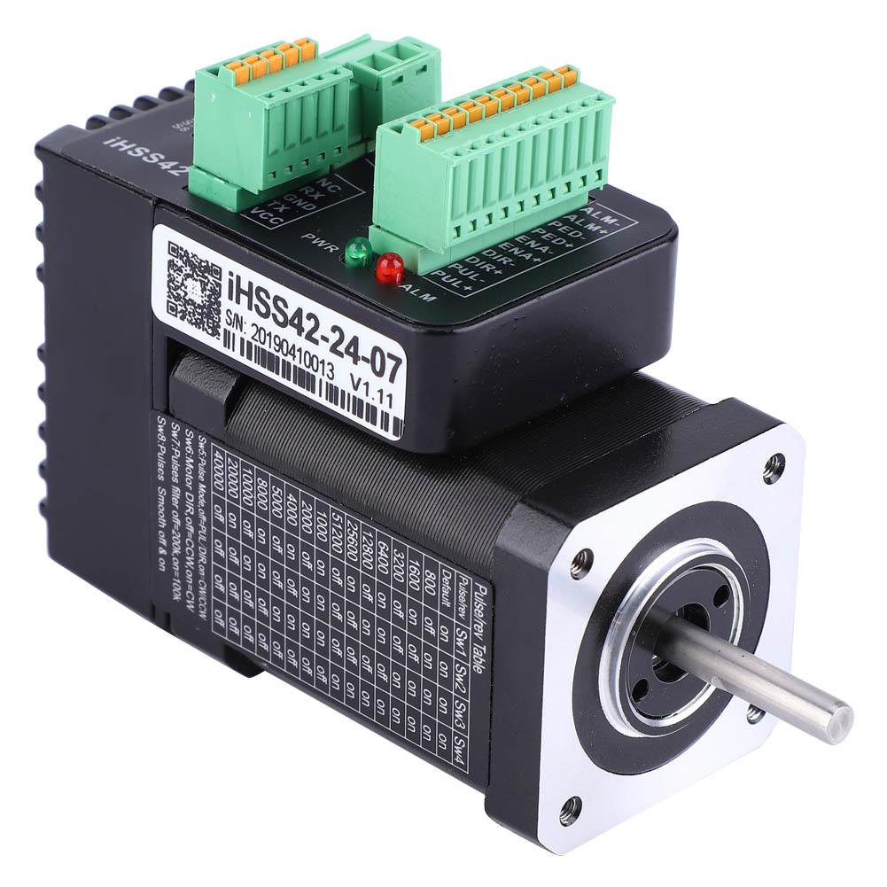 iHSS422407 NEMA17 Integrated Closed Loop Stepper Motor 24V 0.7Nm Hybrid Servo Motor