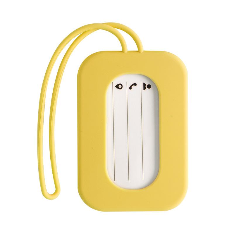 

Solid Color Luggage Tag Luggage Identification Tag Anti-lost Identification Tag Silicone Name Tag Listing Suitcase Boarding Pass