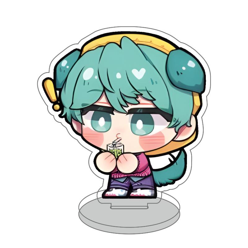 Anime Animation K-Pop Demon Hunters 10Cm Mini Cute Acrylic Stand Rumi Mila Zoe Jinu Desk&Home Decor