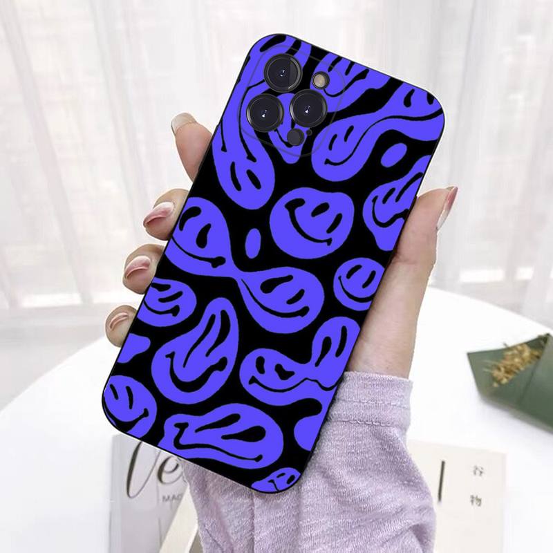 Funny Smiley Face Phone Case For iPhone 8 7 6 6S Plus X SE 2020 XR XS 14 11 12 13 Mini Pro Max Mobile Case