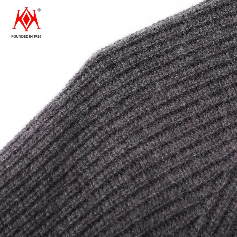 KaiKai Men's 100% Pure Wool Crew Neck Sweater