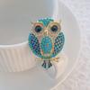 European and American New Cute Owl Animal Brooch, Versatile Decorative Fashion Corsage Brooch