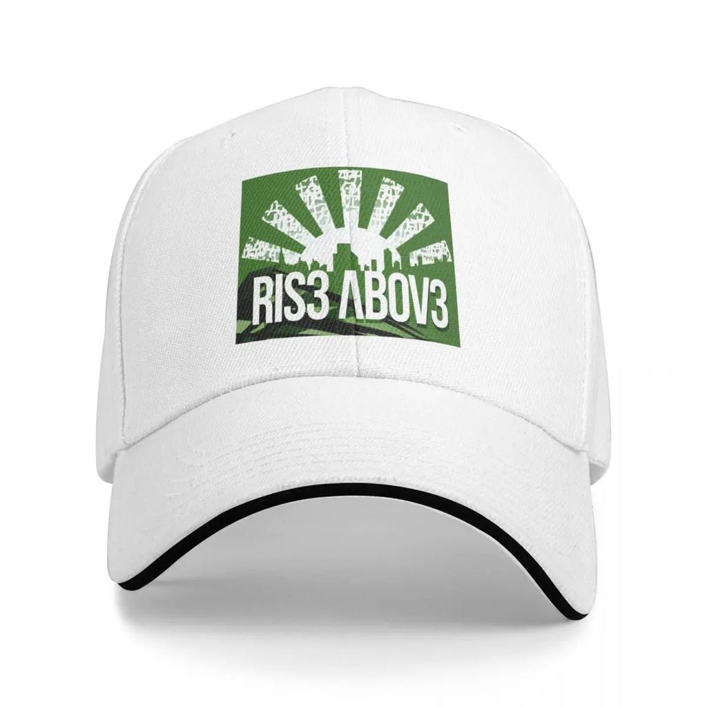Rise Above Logo Green Baseball Cap Vintage hats for men Men Womens