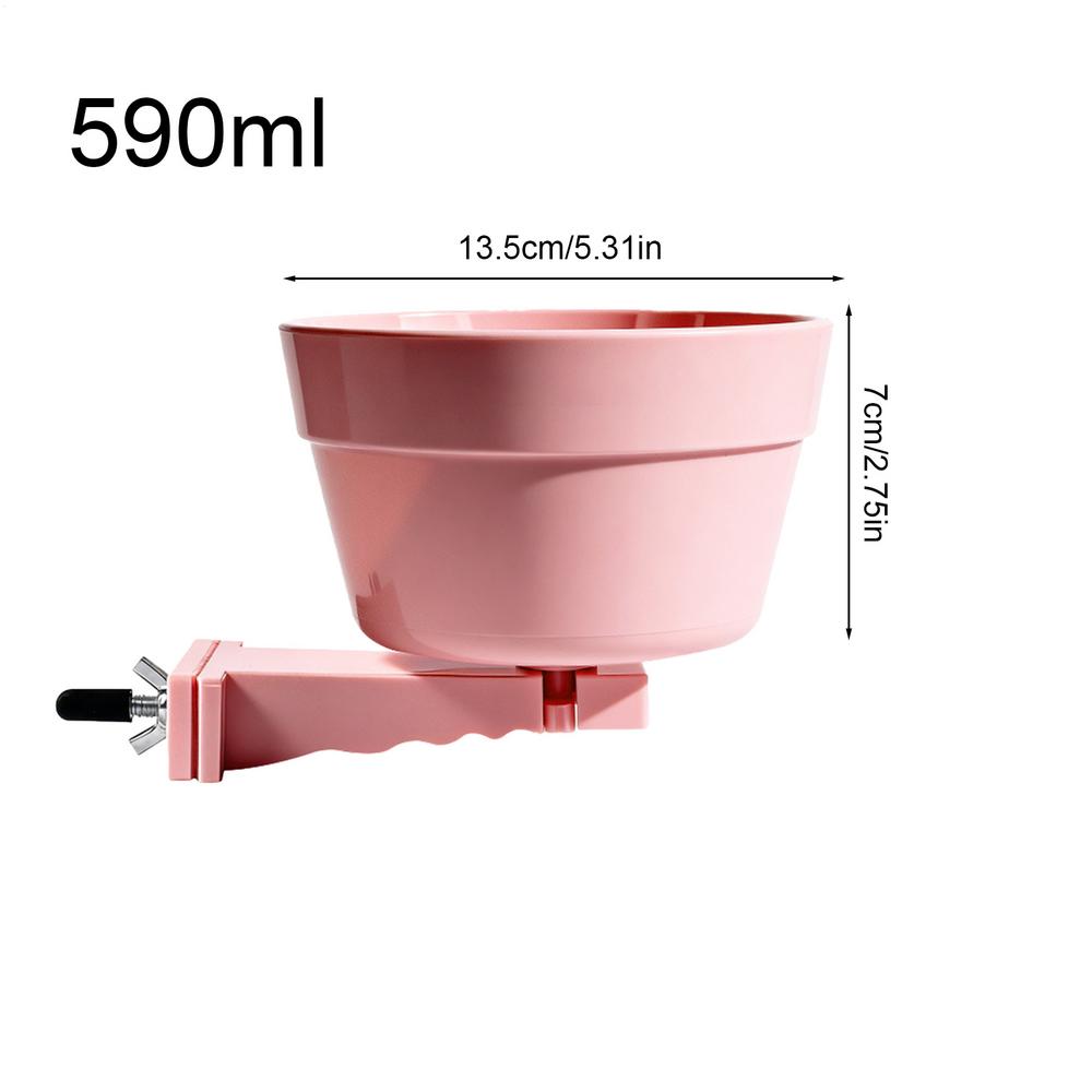 Pet hanging dog bowl Cat bowl Food bowl anti-upset hanging cage Fixed water bowl fence Drinking Bowls Food Dish Pet supplies