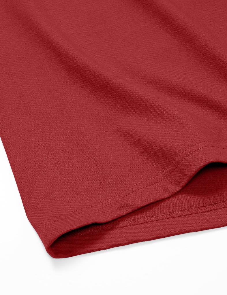 Vintage 1950s Burgundy [Indian] S/S T-shirt IC-2796