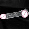 2026 Realistic Transparent Big Dildo Soft Anal G Spot Masturbation Penis Dick with Strong Suction Cup Sex Toy for Women Men Waterproof & Easy To Clean