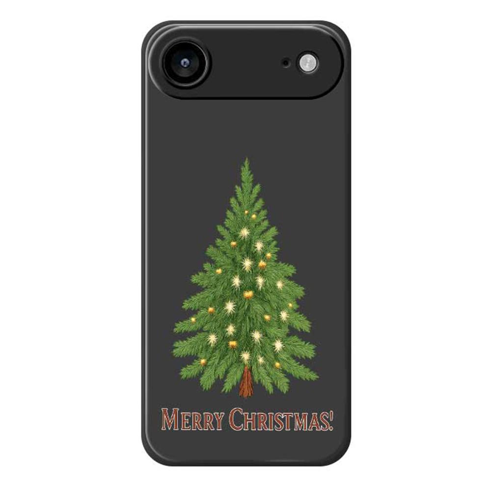 For iPhone 17 Air Case Christmas Tree Pattern Printing Straight Edge TPU Phone Back Cover