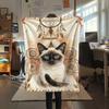 1 Peça Manta de Flanela com Estampa Tribal, Alta Qualidade, Confortável para Todas as Estações, Decoração de Casa, Calor e Conforto