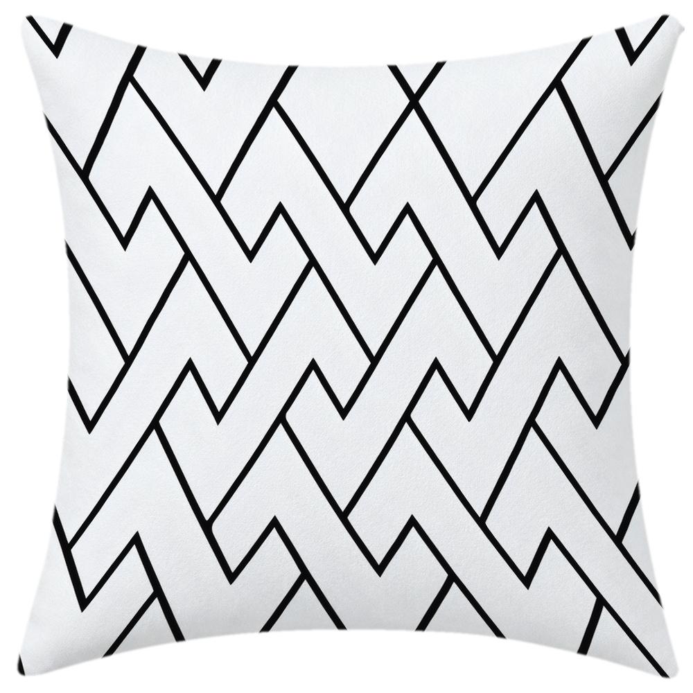1PC Boho Geometric Black White Throw Pillow Covers Modern Minimalist Cushion Cases for Sofa Bedroom Living Room Decor