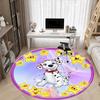 1pc Dalmatian, Starry Night Carpet for Office Non-Slip, Round Carpet, Soft & Comfortable, Carpet for Office, Lightweight Round Floor Mat