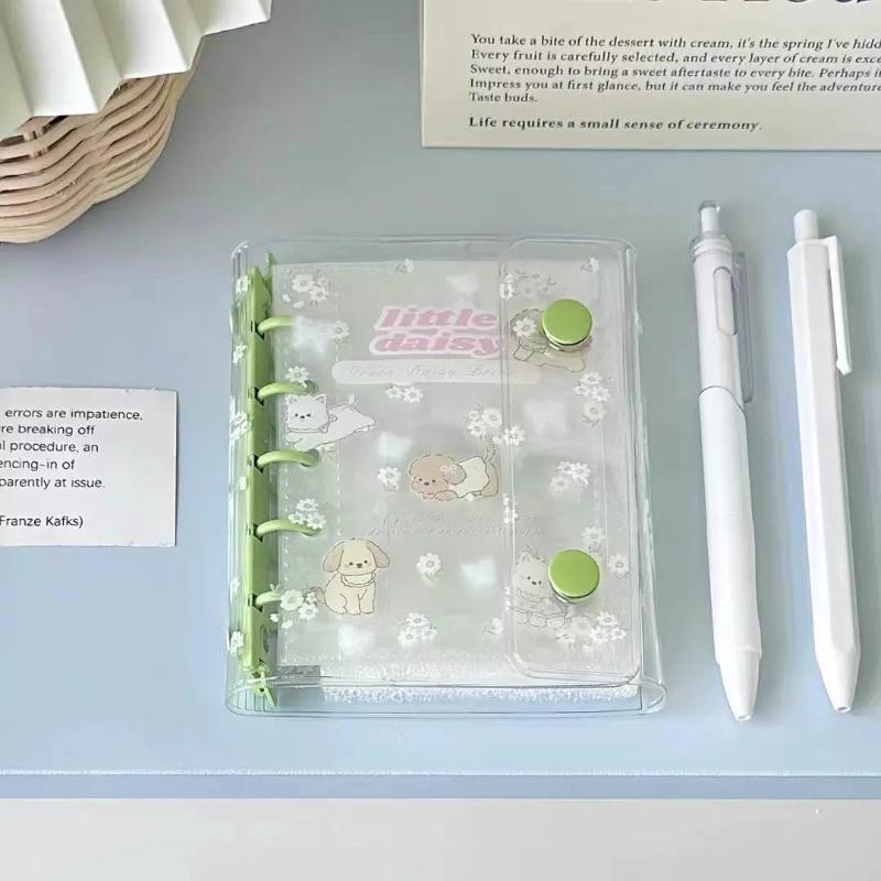 M5 Transparent Cover Photo Album Cute Kitten and Dog PVC Photocard Binder 3 Inch Card Collection Book for Kpop Idol Card INS