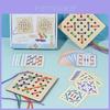 Wooden Dual Player Rope Threading Game With Handeye Coordination For Early Educational Fun