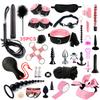 Fetish BDSM Kit Set Sex Toy Handcuffs for Woman Adult Supplies Handcuffs Whip Anal Plug Vibrator Bondage Rope Sexual Sexy Game