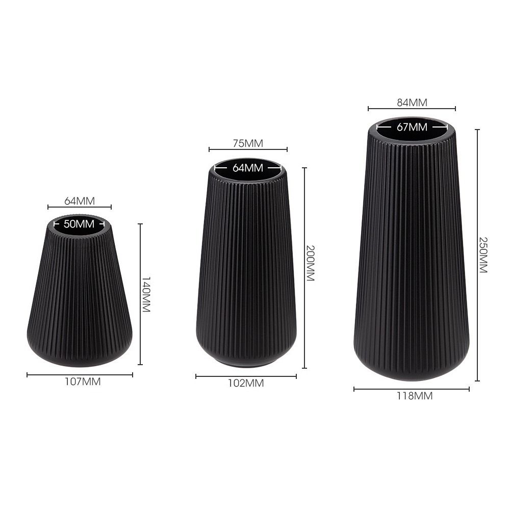 Plastic Water Cultivation Vase Imitation Ceramic Flower Arrangement Vase Nordic Flower Vase