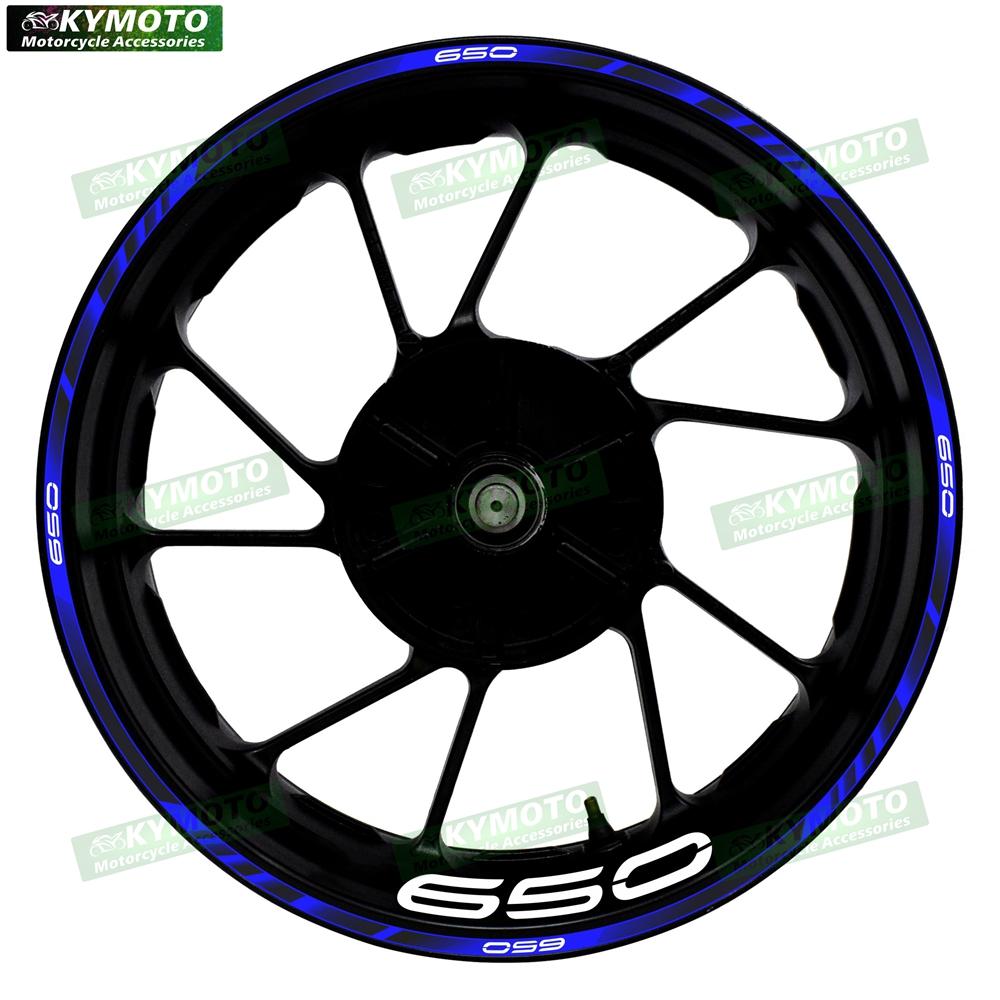 For Z650 Z 650 motorcycle accessories 17 inch front and rear wheel decals fairing hub reflective rim stripe sticker decoration