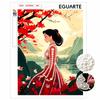 Pearl Art Mulan DIY Pearl Painting Kit Pearl Art Wall Decor Suitable for Home Office Decoration Handmade Gift