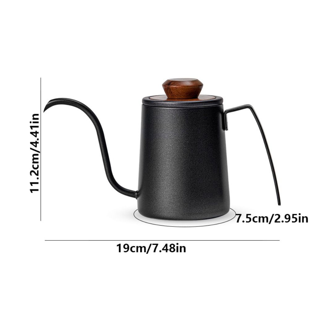304 Stainless Steel Goose Neck Coffee Pot Drip Spout Hand Brewing Kettle  Pour Over Brewing