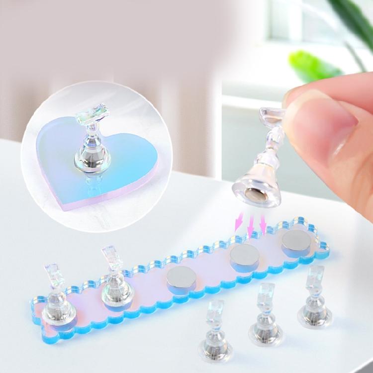 Acrylic Nails Art Display Stand Magnetic Nail Tips Practice Holder Nail Stand