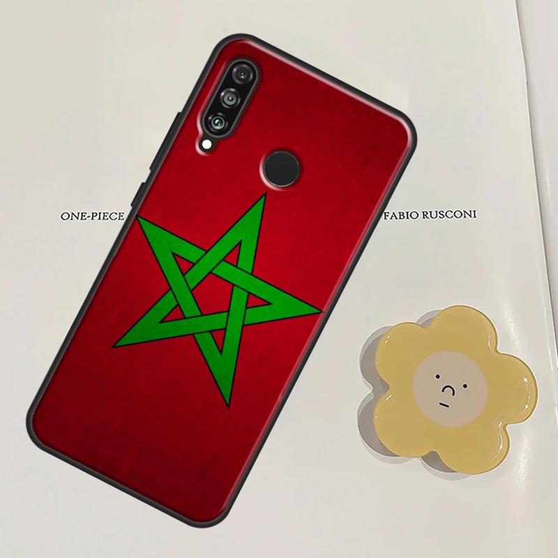 Morocco Moroccan Flag For Huawei Nova Y60 Y70 Y90 Y61 Y91 3i 7i 8i 11i Nova 11 9 10 SE P20 P40 Lite P30 Pro Case