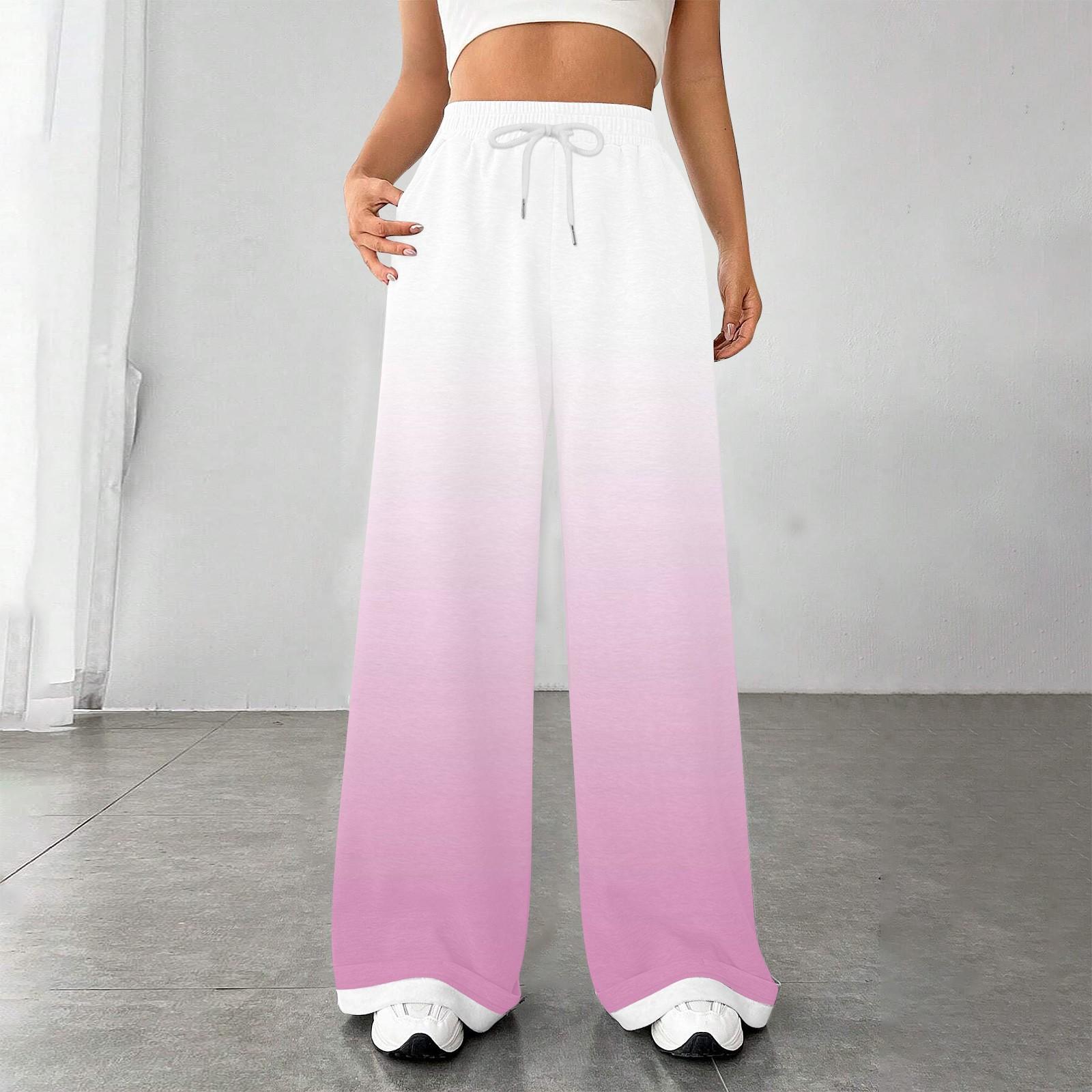 

Женские модные свободные повседневные спортивные брюки с завязками на талии, повседневные брюки XXL розовый