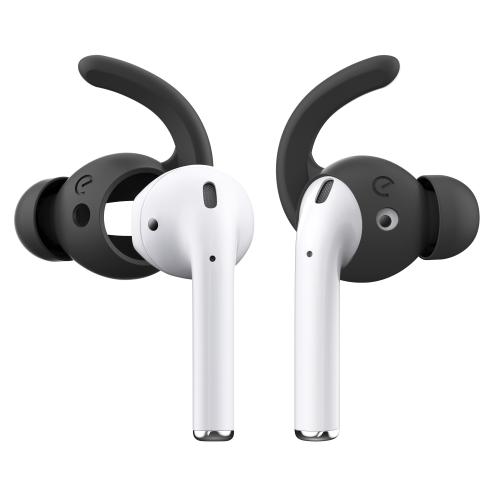 Keybudz Earbuddyz Ultra - Silicone Earbuds for Airpods 1/2 (Black)