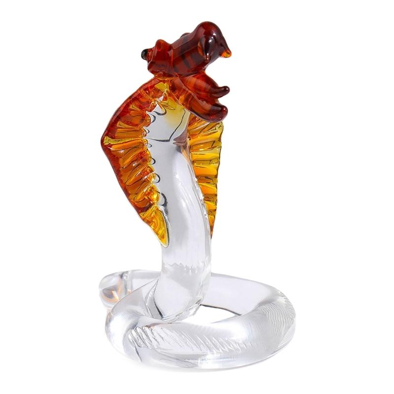 Exquisites Crystal King Snake Sculpture Snake Statue Enhancing Living Room or Office Aesthetic Appeal Home Decors
