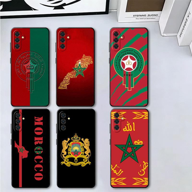 Morocco Flag Soft Phone Case for Samsung A17 A37 A57 A16 A26 A36 A56 A15 A25 A35 A55 A14 A24 A34 A54 A13 A23 A33 A53 A52 A12