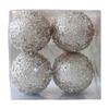 Reflective Foam Christmas Tree Decoration Pearls and Sequins Ball Feature Durable Portable Design Christmas Home Decoration
