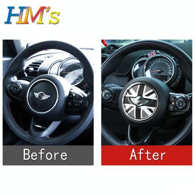 Para Mini Countryman F60 Carro Volante Centro Decalques Adesivo Estilo Acessórios para Mini Cooper F56 F55 F57 para Clubman F54